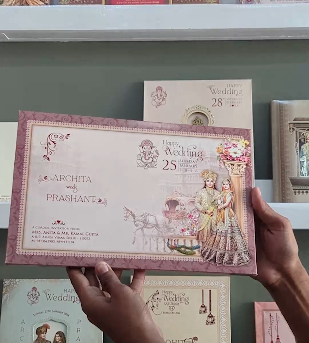 wedding card  3204